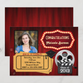 Klasse van 2013 Uitnodiging tot Afstuderen theater (Voorkant / Achterkant)