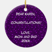 Klasse van 2014 BSN Keramisch Ornament (Achterkant)