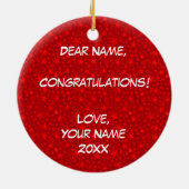 Klasse van 2014 BSN Keramisch Ornament (Achterkant)