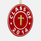 Klasse van 2014 Christelijk Keramisch Ornament (Rechts)