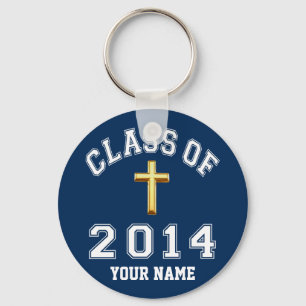 Klasse van 2014 Christelijk kruis Sleutelhanger