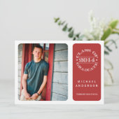 Klasse van 2014 Foto Graduation Party Invitation Kaart (Staand voorkant)