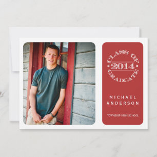 Klasse van 2014 Foto Graduation Party Invitation Kaart