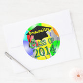 Klasse van 2014 kleurrijke ballonnen Stickers (Envelop)