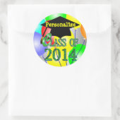 Klasse van 2014 kleurrijke ballonnen Stickers (Tas)