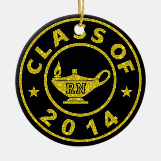 Klasse van 2014 RN Keramisch Ornament (Voorkant)