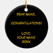 Klasse van 2014 RN Keramisch Ornament (Achterkant)