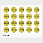 Klasse van 2014 Ronde Stickers door Janz (Vel)
