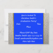 Klasse van 2014 Royal Blue Graduation Invitations Kaart (Achterkant)