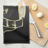 Klasse van 2014 Schild en diploma Theedoek (Quarter Fold)