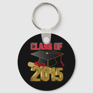 Klasse van 2015 2,25-inch Basic Button Sleutelhang Sleutelhanger