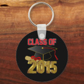 Klasse van 2015 2,25-inch Basic Button Sleutelhang Sleutelhanger (Voorkant)