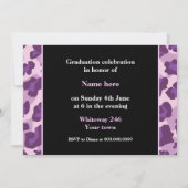 Klasse van 2015 afstuderen luipaard foto kaart (Achterkant)