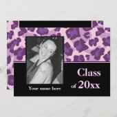 Klasse van 2015 afstuderen luipaard foto kaart (Voorkant / Achterkant)