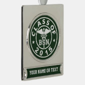 Klasse van 2015 BSN Verzilverd Banner Ornament (Rechts)