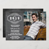 Klasse van 2015 fotograduatie-partij kaart (Voorkant / Achterkant)
