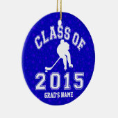 Klasse van 2015 Hockey Keramisch Ornament (Rechts)