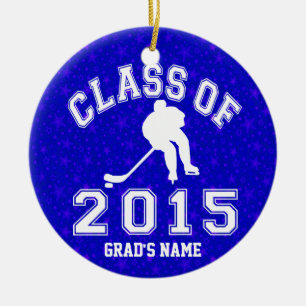 Klasse van 2015 Hockey Keramisch Ornament