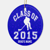 Klasse van 2015 Hockey Keramisch Ornament (Links)