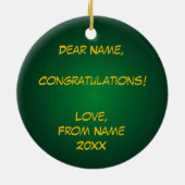 Klasse van 2015 keramisch ornament (Achterkant)