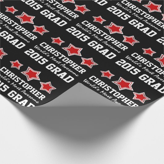 Klasse van 2015 of EEN Geweldige JAAR Afstuderen A Cadeaupapier (Hoek)