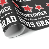 Klasse van 2015 of EEN Geweldige JAAR Afstuderen A Cadeaupapier (Rol Hoek)