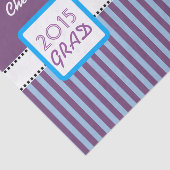 Klasse van 2015 of JAAR Aangepaste Paarse aanteken Tissuepapier (Detail)