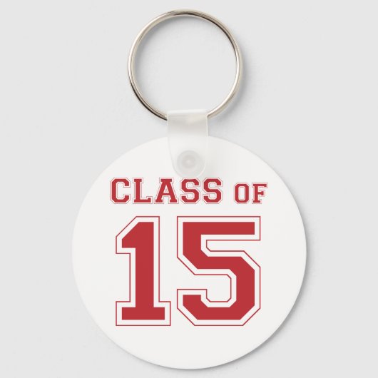 Klasse van 2015 - Rood Sleutelhanger (Voorkant)
