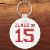 Klasse van 2015 - Rood Sleutelhanger (Voorkant)