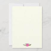 Klasse van 2015 roze & aqua floral border afstuder kaart (Achterkant)