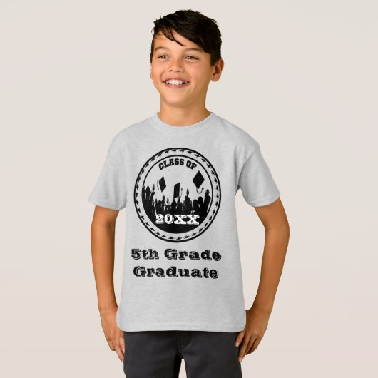 Klasse van 2016 5th Grade Afstudeerder T-shirt (Voorkant volledig)