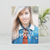 KLASSE VAN 2016 AFSTUDEREN Afstuderen Kaart (Staand voorkant)