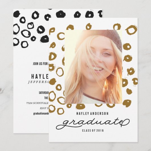 KLASSE VAN 2016 AFSTUDEREN Afstuderen Kaart (Voorkant / Achterkant)