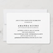 KLASSE VAN 2016 AFSTUDEREN Glitter Invitation Kaart (Achterkant)