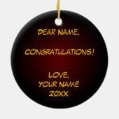 Klasse van 2016 BSN Keramisch Ornament (Achterkant)