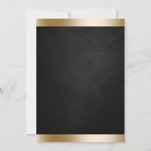 Klasse van 2016 Classy Black & Gold Graduation Par Kaart (Achterkant)