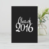 Klasse van 2016 Elegant Retro Afstuderen Kaart (Staand voorkant)