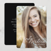 Klasse van 2016 Foto Graduation Party Invitation Kaart (Voorkant / Achterkant)