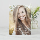 Klasse van 2016 Foto Graduation Party Invitation Kaart (Staand voorkant)