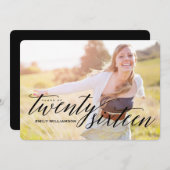 Klasse van 2016 Foto Graduation Party Invitation Kaart (Voorkant / Achterkant)