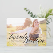 Klasse van 2016 Foto Graduation Party Invitation Kaart (Staand voorkant)