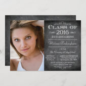 Klasse van 2016 fotograduatie-partij kaart (Voorkant / Achterkant)