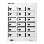 Klasse van 2016 Graduation Cap Etiket (Full Sheet)