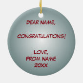 Klasse van 2016 keramisch ornament (Achterkant)