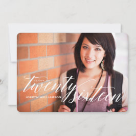 Klasse van 2016 Photo Graduation Party Invitation Kaart