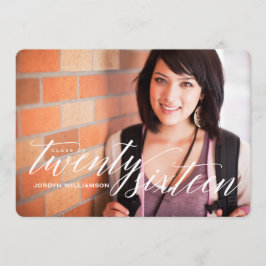 Klasse van 2016 Photo Graduation Party Invitation Kaart