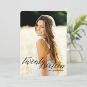 Klasse van 2016 Photo Graduation Party Invitation Kaart (Staand voorkant)