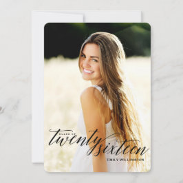 Klasse van 2016 Photo Graduation Party Invitation Kaart