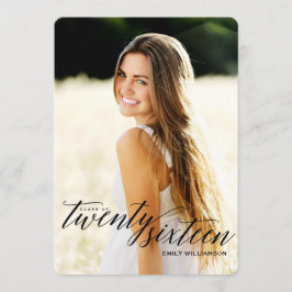 Klasse van 2016 Photo Graduation Party Invitation Kaart