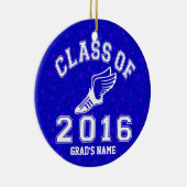 Klasse van 2016 Spoor en Veld Keramisch Ornament (Rechts)